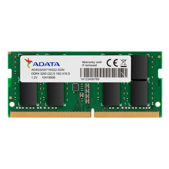 ADATA SODIMM DDR4 16GB 3200MHz 512x8, Premier Single Tray