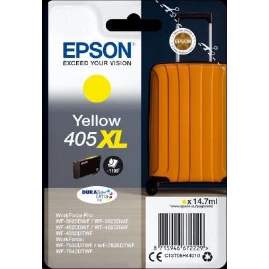 Jednorazové balenie atramentu EPSON Yellow 405XL Durabrite Ultra