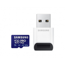 Karta Samsung micro SDHC 128 GB PRO Plus + adaptér USB