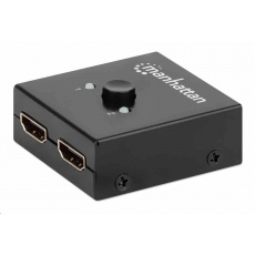 Manhattan HDMI Splitter, 4K obojsmerný 2-portový HDMI Splitter/Prepínač, 4K@30Hz, čierny
