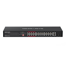 MERCUSYS switch MS126CP (24x100Mb/s,24xPoE+,2xGbE/SFPcombo,295W)