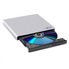HITACHI LG - externá mechanika DVD-W/CD-RW/DVD±R/±RW/RAM GP57ES40, Slim, Silver, box+SW HITACHI LG - externá mechanika DVD-W/CD-RW/DVD±R/±RW/RAM GP57ES40, Slim, Silver, box+SW