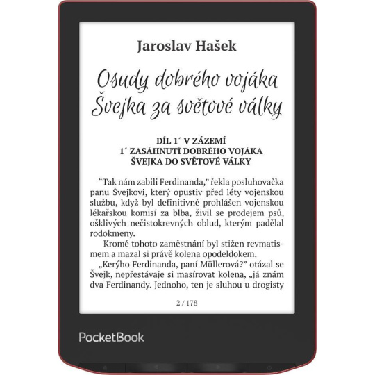 BAZAR - POCKETBOOK 634 Pocketbook Verse Pro - Passion Red - Poškozený obal (Komplet)