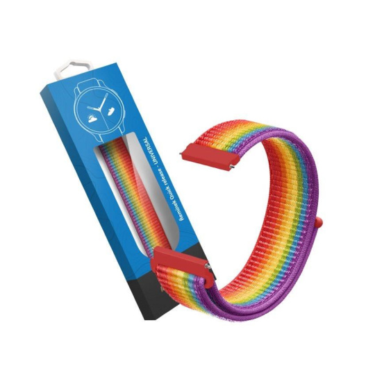 RhinoTech univerzální nylonový řemínek Quick Release 22mm duhový RhinoTech univerzální nylonový řemínek Quick Release 22mm duhový