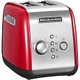 KitchenAid 5KMT221EER topinkovač, 2 otvory, celokovový, 7 stupňů, udržování teploty, jednostranné opékání, červený