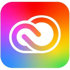 Adobe Creative Cloud pre teams Všetky aplikácie, Multi Platform, English, COM, RNW 1 používateľ, 12 mesiacov, úroveň 2, 10 - 49 licencií