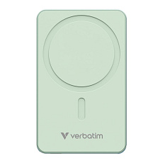 VERBATIM Powerbanka Charge 'n' Go Essentials, Magnetická, 5000 mAh, USB-C, Zelená VERBATIM Powerbanka Charge 'n' Go Essentials, Magnetická, 5000 mAh, USB-C, Zelená