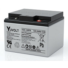 Baterie - YUVOLT Y24-12FR (12V; 24Ah; závit M5; životnost 3-5let)