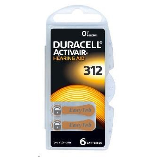 Duracell DA 312 P6 Easy Tab