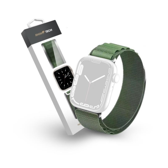 RhinoTech řemínek Ultra Alpine Loop pro Apple Watch 38/40/41mm zelená
