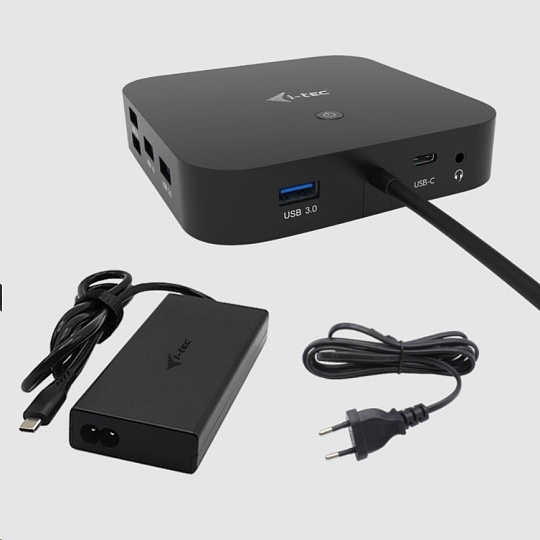 BAZAR - i-tec USB-C HDMI + Dual DP Docking Station + PD 100 W + Universal Charger 112 W - Po opravě (Náhradní krabice)