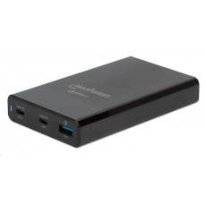 Nabíjacia stanica MANHATTAN USB Power Delivery - 65 W, čierna