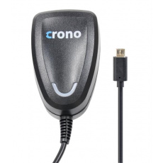 CRONO univerzální USB nabíječka, micro USB, 2100 mA, černá
