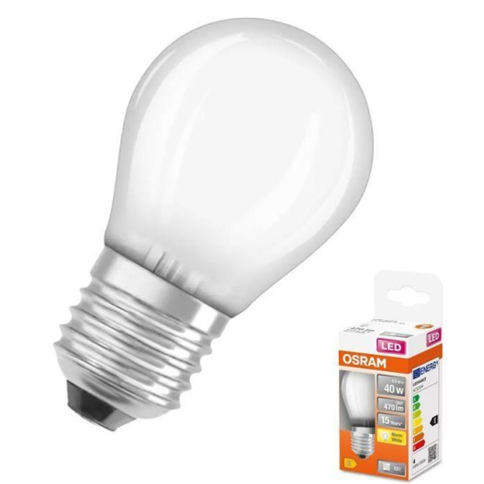 OSRAM LED STAR E27 4W/827 SCLP40W miniglobe teplá