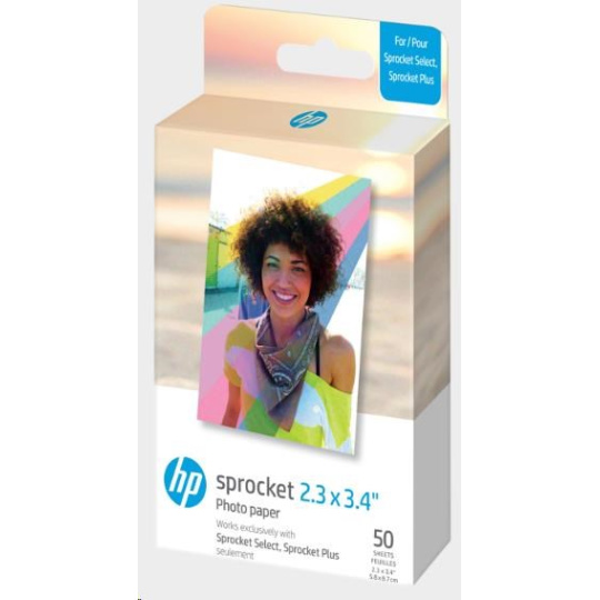 HP Zink Paper Sprocket Select 50 Pack 2,3x3,4"
