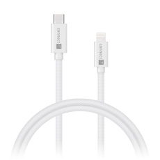 CONNECT IT Wirez USB-C -> Lightning, 27 W, 1m, bílá