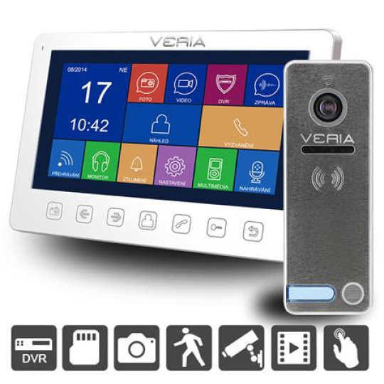 Veria SET Videotelefon 7076B bílý + vstupní stanice 230 Veria SET Videotelefon 7076B bílý + vstupní stanice 230