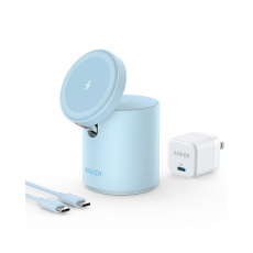 Anker PowerWave Mag-Go 2-in-1 Dock Blue Anker PowerWave Mag-Go 2-in-1 Dock Blue