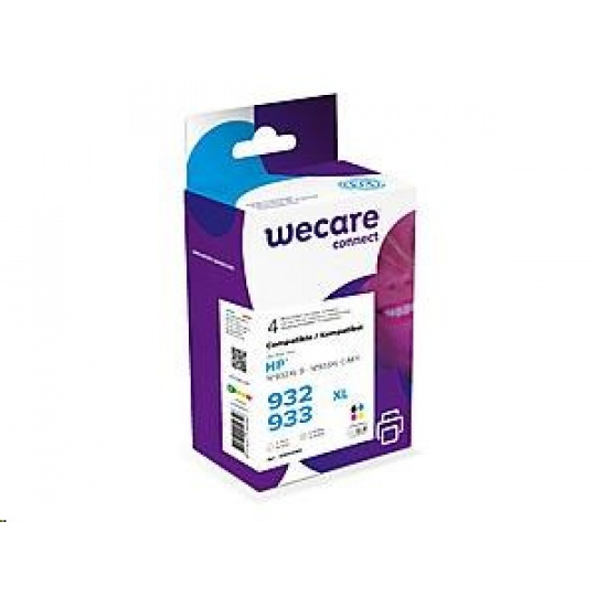 WECARE ARMOR kazeta pre HP Officejet 6100, 6600 (K10306W4), čierna/čierna+1C+1M+1Y/HC, 3x12ml, 1x30