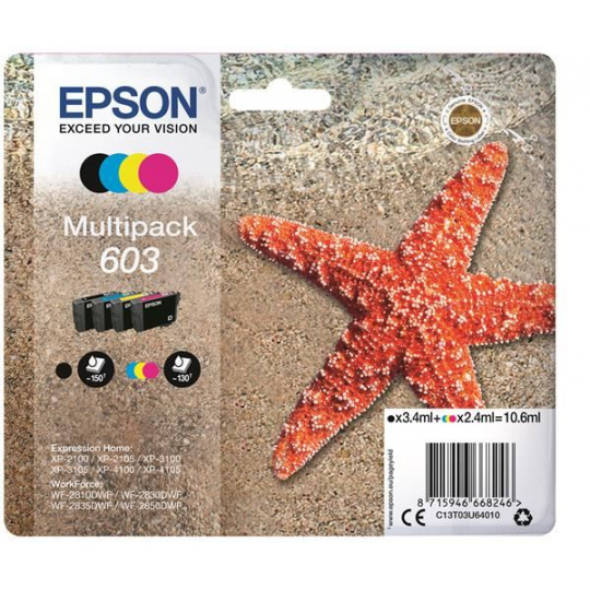 Atrament EPSON Multipack "Starfish" 4-farebný atrament 603