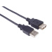 PremiumCord kabel prodlužovací USB 2.0, A-A, 0,5m, černá