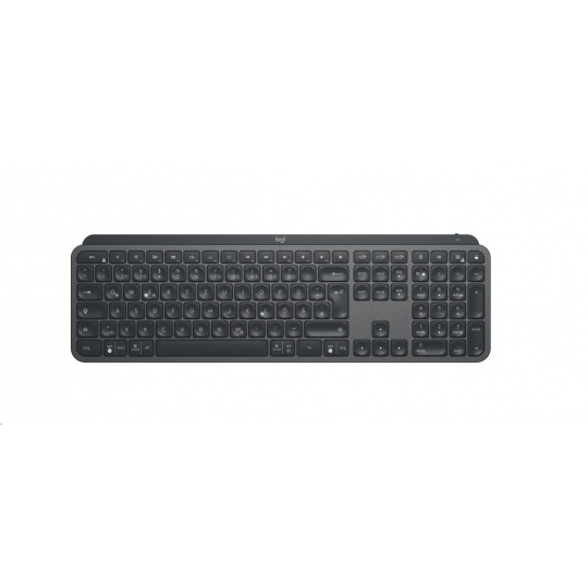 Logitech klávesnice MX Keys Plus with Palm Rest, GRAPHITE, Advanced Wireless Illuminated Keyboard, US, Graphite