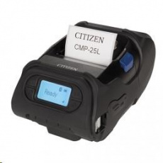 Citizen CMP-25L, USB, RS-232, BT, 8 bodov/mm (203 dpi), displej, ZPL, CPCL