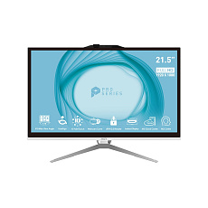 MSI PC AIO PRO AP222T (PRO AP222T 14MA-664XEU), i3-14100, 21.5" FHD, Anti-Glare, Touch, 16GB, 512GB SSD, No OS, White