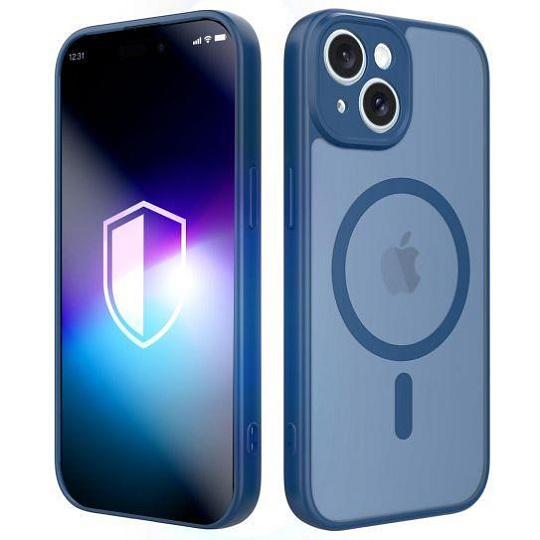 3mk ochranný kryt Misty MagCase Blue pro Apple iPhone 14