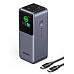 UGREEN powerbanka s rychlým nabíjením 20000mAh 3-port s displejem, Li-ion, 130W, 2x USB-C, 1x USB-A, stříbrná