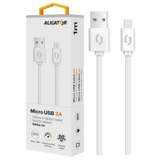 ALIGATOR datový kabel 2A, micro USB, bílá