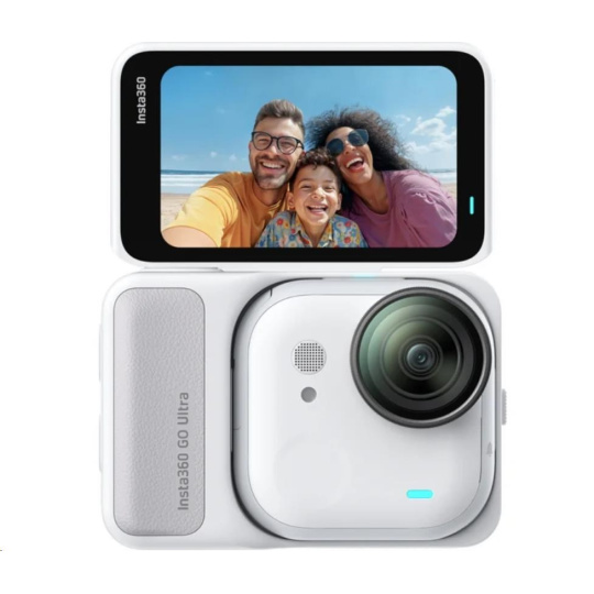 Insta360 GO Ultra miniaturní akční kamera, 4K Ultra HD, 60fps, magnetický systém uchycení, bílá