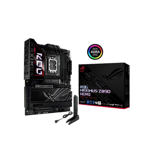 ASUS MB Sc LGA1851 ROG MAXIMUS Z890 HERO, Intel Z890, 4xDDR5, 1xHDMI, 2xThunderbolt, WI-FI, ATX