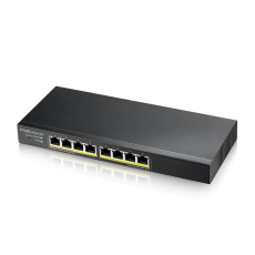 Zyxel GS1915-8EP 8-portový gigabitový webový inteligentný PoE switch, 8x gigabitový RJ45, bez ventilátora, 60W PoE rozpočet