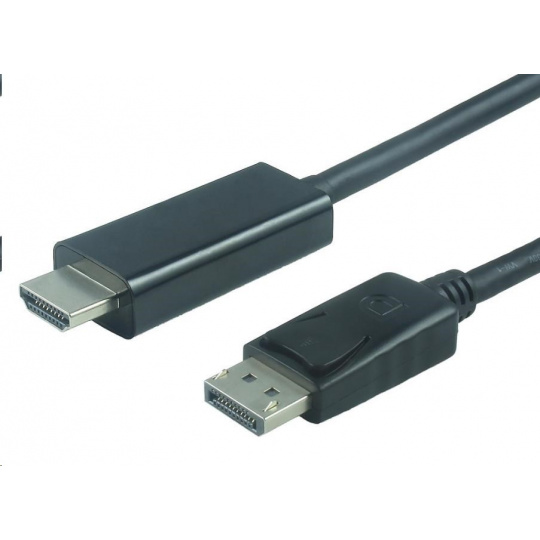 Kábel PREMIUMCORD DisplayPort 1.2 na HDMI 2.0, pre rozlíšenie 4Kx2K@60Hz, 3 m