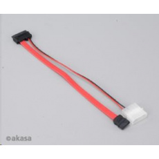 AKASA SATA kábel pre tenké optické mechaniky, pre systémy mini-ITX, 20 cm