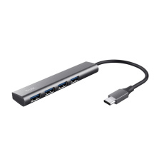 TRUST Rozbočovač Halyx Aluminium USB-C To 4 Port USB-A 3.2 Gen1 Hub