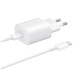 Samsung síťová nabíječka EP-TA800EWE + kabel EP-DA705BWE USB-C, 25W, bílá, (bulk)