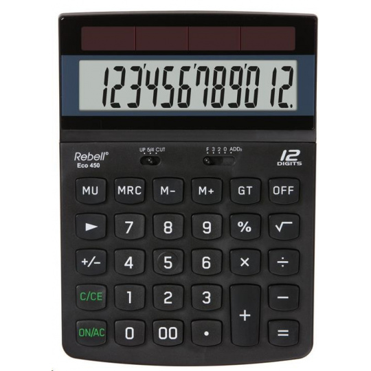 REBELL kalkulačka - Eco 450 - černá