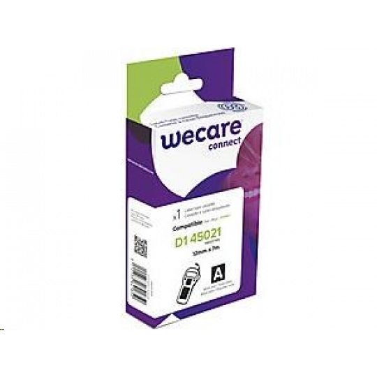 Páska WECARE ARMOR pre DYMO S0720610, biela/čierna, 12 mm x 7 m