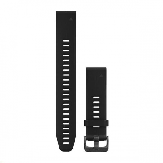 Garmin řemínek QuickFit 20, silikonový, dlouhý, černý