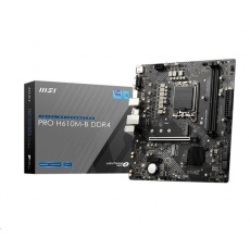 BAZAR - MSI MB Sc LGA1700 PRO H610M-B DDR4, Intel H610, 2xDDR4, 1xHDMI, 1xVGA, mATX - Po opravě (Bez příšlušenství) BAZAR - MSI MB Sc LGA1700 PRO H610M-B DDR4, Intel H610, 2xDDR4, 1xHDMI, 1xVGA, mATX - Po opravě (Bez příšlušenství)