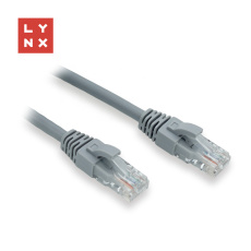 LYNX UTP patch kabel Cat6, PVC, 1m, šedý (balení obsahuje 10ks) LYNX UTP patch kabel Cat6, PVC, 1m, šedý (balení obsahuje 10ks)