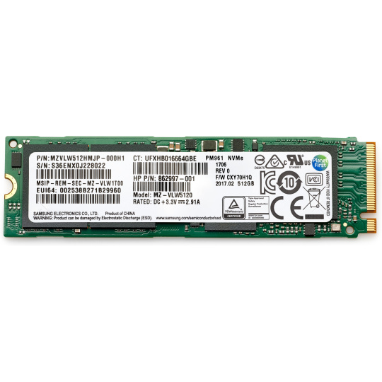 HP 512GB PCIe NVME TLC SSD M.2 Disk pre stolný počítač