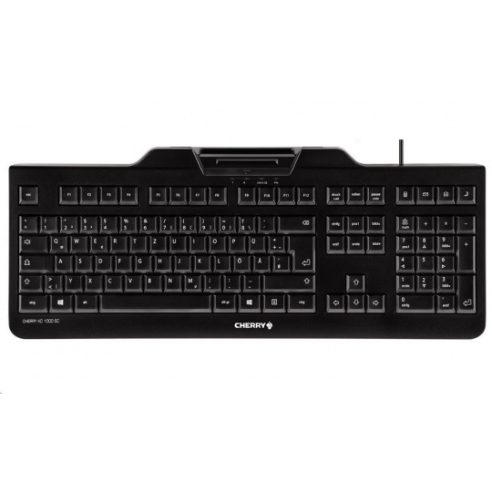 CHERRY klávesnice se čtečkou karet KC 1000 SC/ USB/ ISO 7816 podporované karty/ černá/ CZ layout