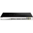 D-Link DXS-1210-16TC 16-portový 10Gigabitový inteligentný spravovaný prepínač, 12x 10GbE RJ45, 2x 10GbE SFP+, 2x 10GbE RJ45/SFP+ combo