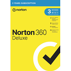 NORTON 360 DELUXE 25GB +VPN 1 používateľ pre 3 zariadenia na 3 roky ESD