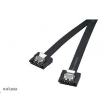 AKASA Super tenký dátový kábel SATA3 pre HDD, SSD a optické mechaniky, čierny, 30 cm