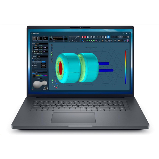 DELL NTB Pro Max Plus 18 MB18250/U7-265HX/32GB/1TSSD/18" QHD+/IR Cam/NVI RTX 2000/No AC Adapt/WLAN/Bck Kb/W11P/3Y PS NBD