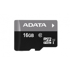 Karta ADATA MicroSDHC 16GB UHS-I Class 10 + SD adaptér, Premier